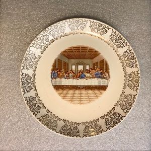 Last Supper 10" plate - W. S. George / H. K. China - Vintage Item!